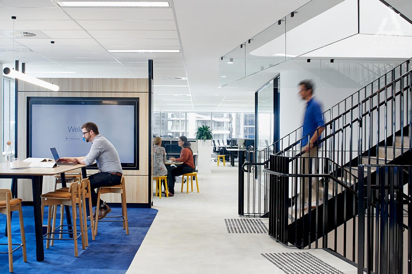 Completed commercial fitout at CPA Australia Office